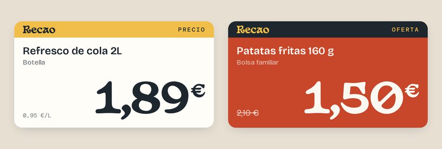Etiquetas de precio