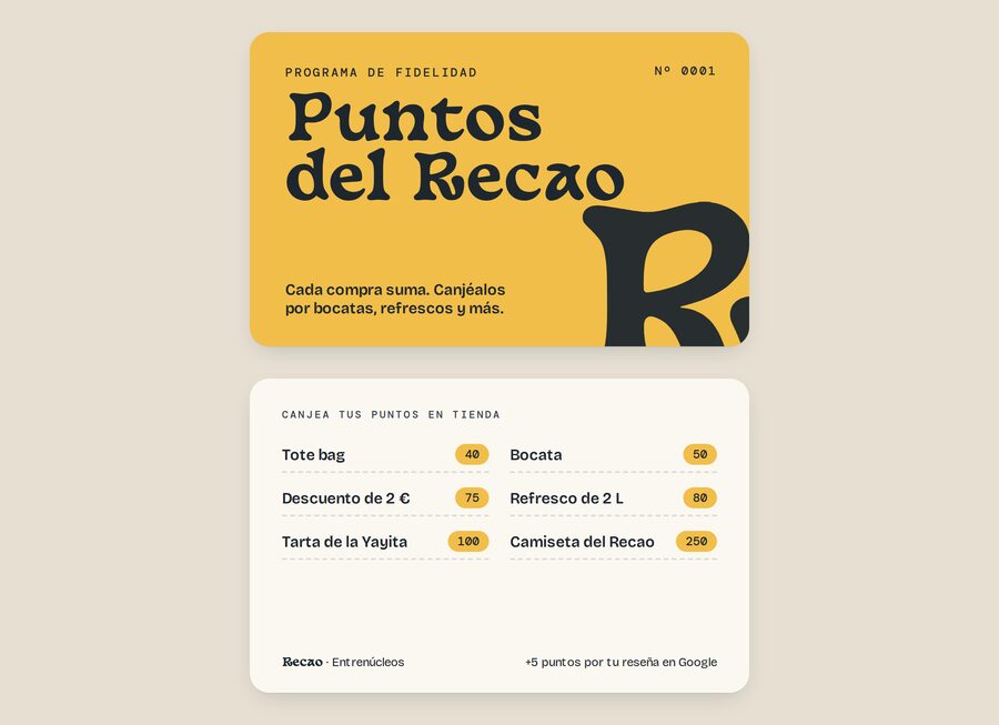 Tarjeta de puntos